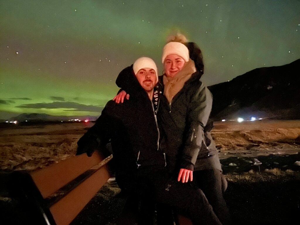 The northern lights dazzling in Iceland 