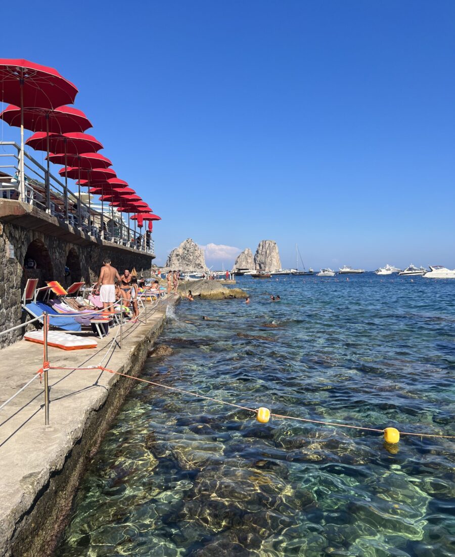 Swimming Capri Italy