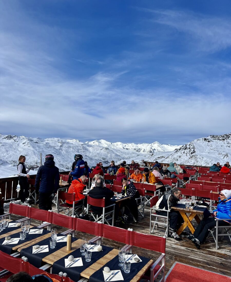 View above Val Thorens